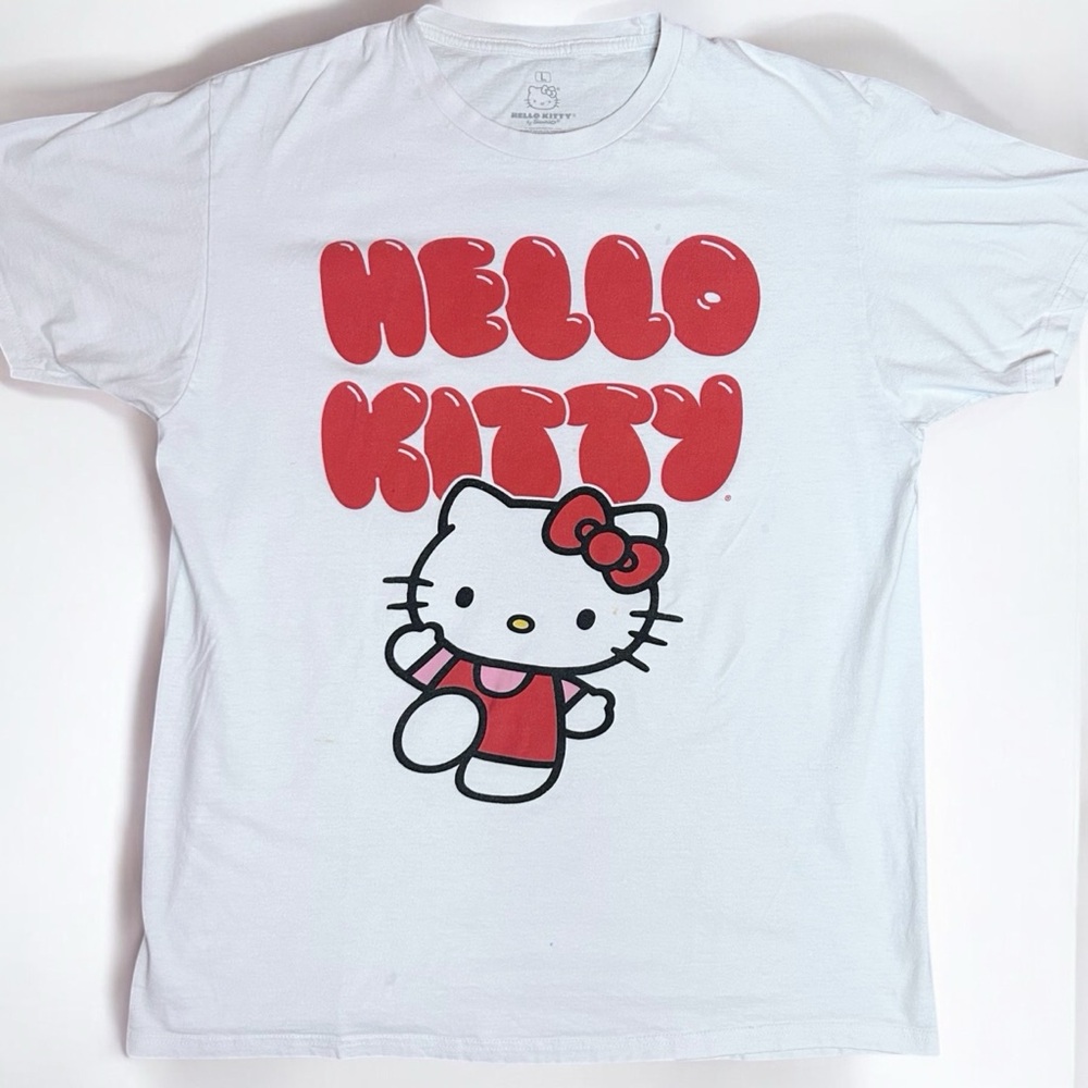 Hello Kitty White and Red Short Sleeve Tee